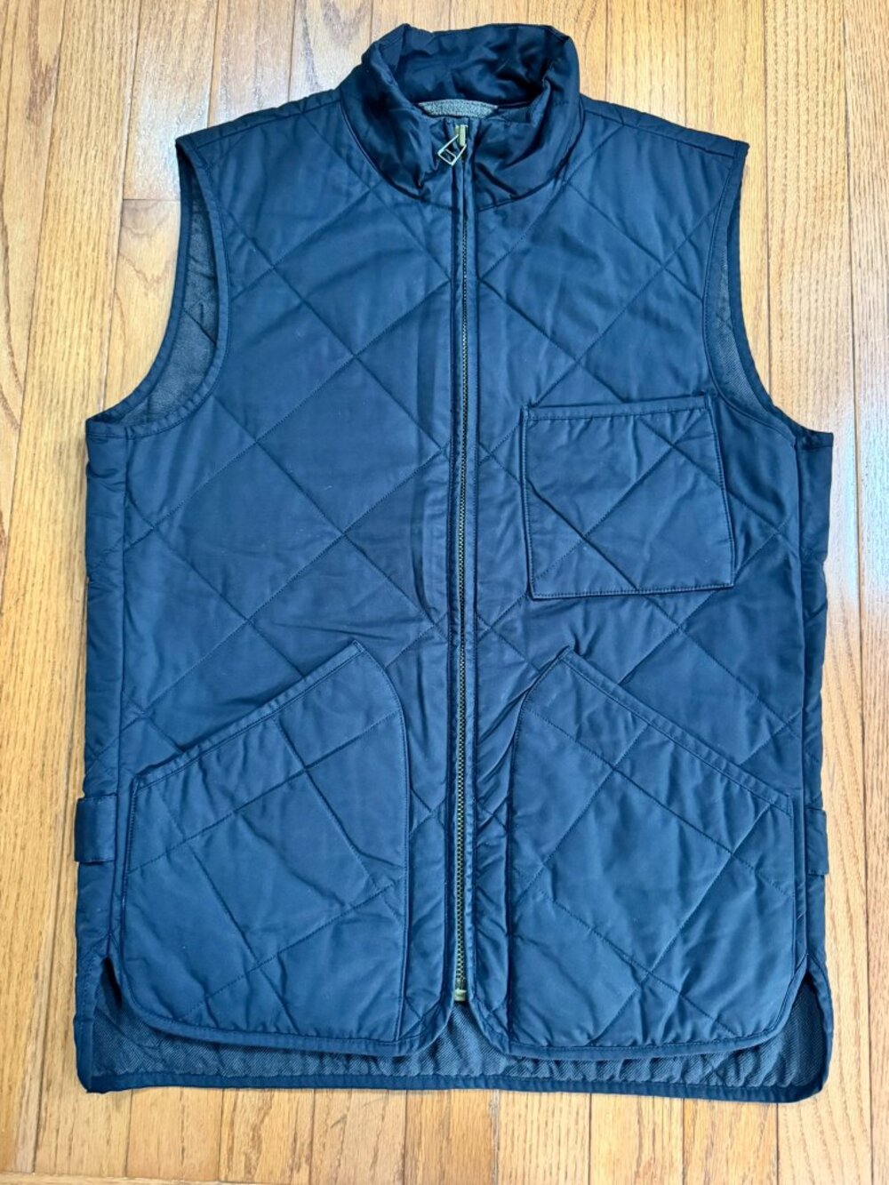 J. Crew Men’s Black Quilted Vest — General Issue, Insulated - XS